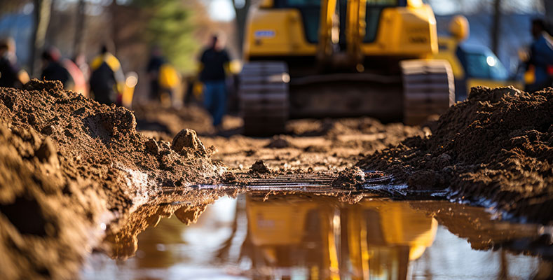 Expert residential and commercial trench excavation construction contractor services in NJ