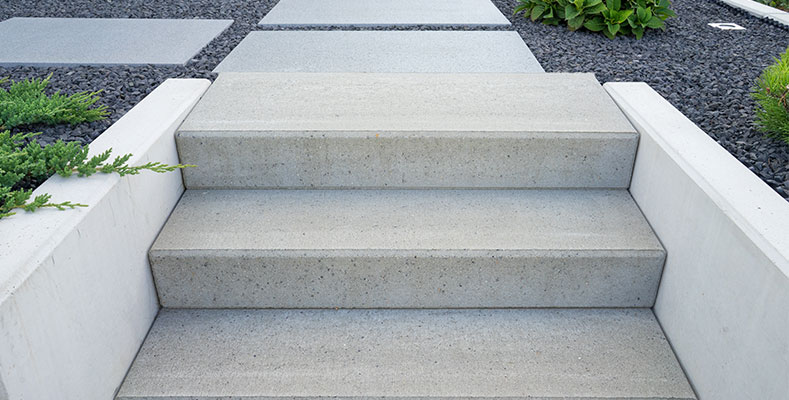 Expert residential and commercial concrete steps contractor services for public infrastructure, business and residence developments in NJ